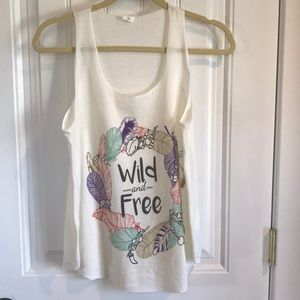 Feather tank top